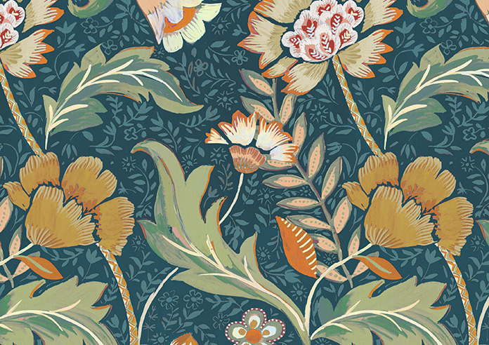 Folklore, Petrol - Roller Blind - Image 6